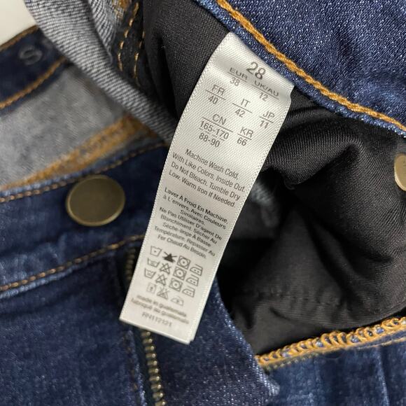 Spanx The Slim x Straight Tummy Slimming stretch Raw Hem Ankle Jeans womens 28 - Picture 10 of 11